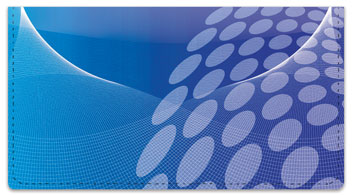 Blue Contempo Checkbook Cover
