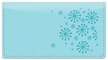 Blue Burst Checkbook Cover