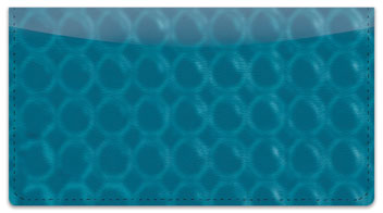 Blue Bubble Pattern Checkbook Cover