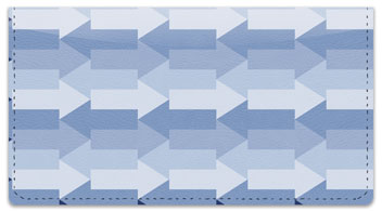 Blue Arrow Checkbook Cover