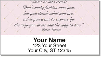 Fashionista Address Labels