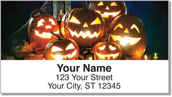 Jack-o-Lantern Address Labels