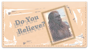 Bigfoot Checkbook Cover
