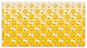 Beach Pattern Checkbook Cover