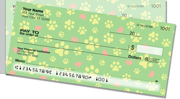 Paw Print Side Tear Checks