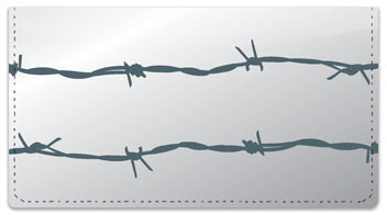 Barbed Wire Fence Checkbook Cover