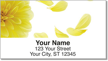 Dahlia Petal Address Labels