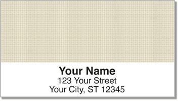 Tan Cross-Hatch Address Labels