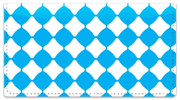 Aqua Blue Bead Checkbook Cover