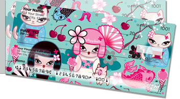 Kimono Cutie Side Tear Checks