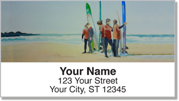 Watercolor Seascape Address Labels
