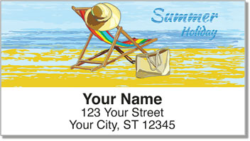 Fun on the Beach Address Labels