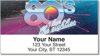 1980s Style Address Labels
