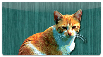 Alley Cat Checkbook Cover