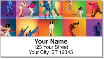 Break Dancing Address Labels