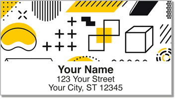Retro Shape Address Labels