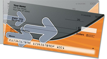 Gray Swoosh Side Tear Checks