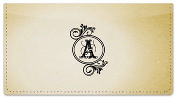 A Monogram Checkbook Cover