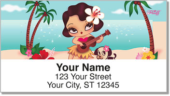 Hula Lulu Address Labels