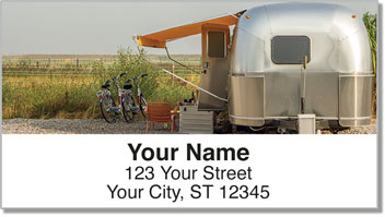 Vintage Camper Address Labels
