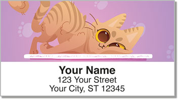 Sleepy Cat Address Labels