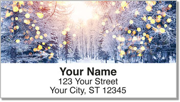 Winter Snow Address Labels