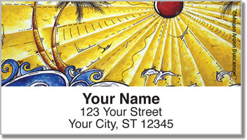 Tropical Artwork Address Labels