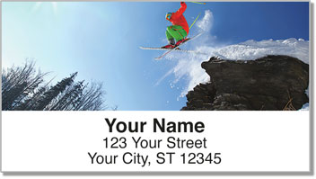 Ski Jumper Address Labels