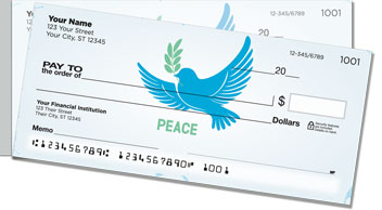 Symbols of Peace Side Tear Checks