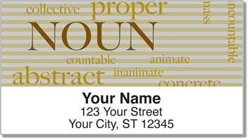 Parts of Speech Address Labels