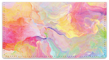 Floral Abstract Checkbook Cover