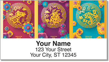 Chinese Zodiac Address Labels