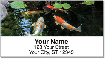 Koi Pond Address Labels