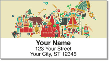 From Russia With Love Address Labels
