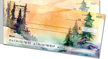 Pine Tree Painting Side Tear Checks