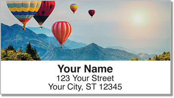 Hot Air Balloon View Address Labels
