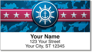 Navy Address Labels