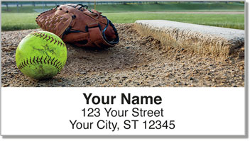 Softball Address Labels