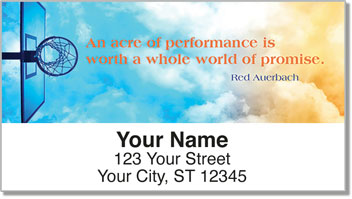 Red Auerbach Address Labels