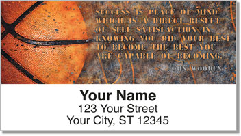 John Wooden Address Labels