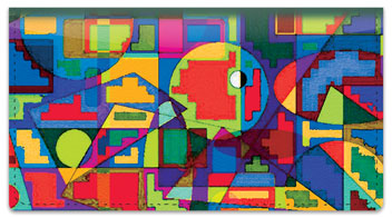 Bulone Abstract Checkbook Cover