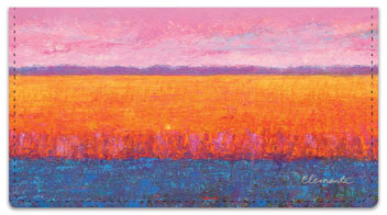 Colored Fields Checkbook Cover