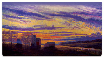 Lovely Sunset Checkbook Cover