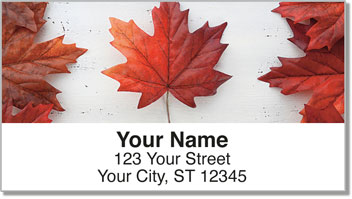 Maple Leaf Address Labels