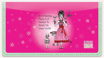 Wine & Cocktail Checkbook Cover
