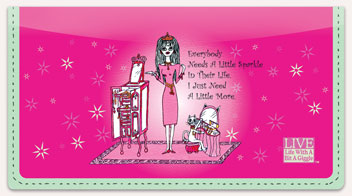 Shopping Lover Checkbook Cover