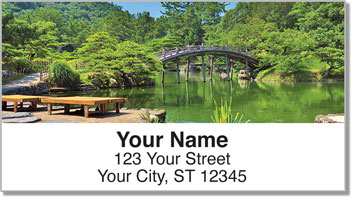 Peaceful Garden Address Labels