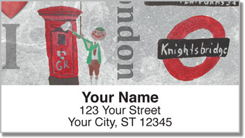 I Love London Address Labels