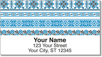 Crazy Stitch Address Labels