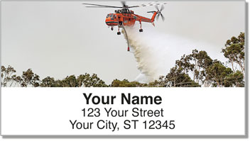 Sky Crane Helicopter Address Labels